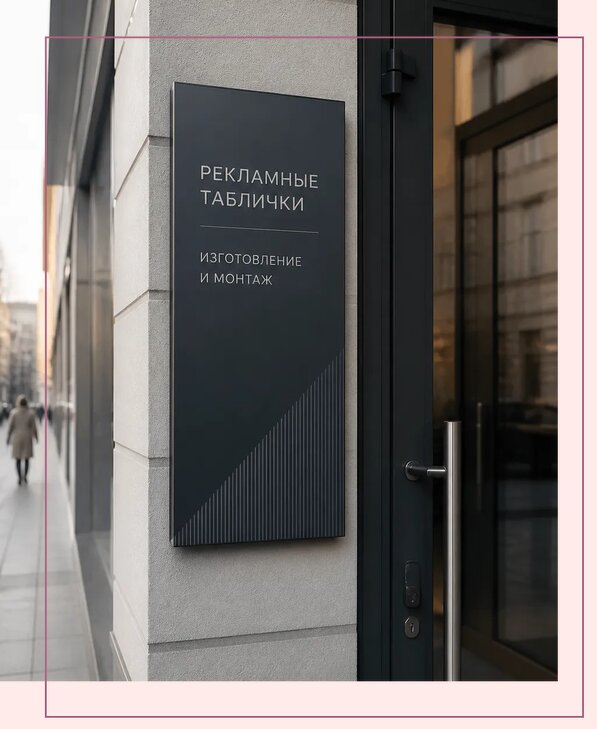 Рекламные таблички в Геленджике по цене от 4677 р. | Аванза-Глн