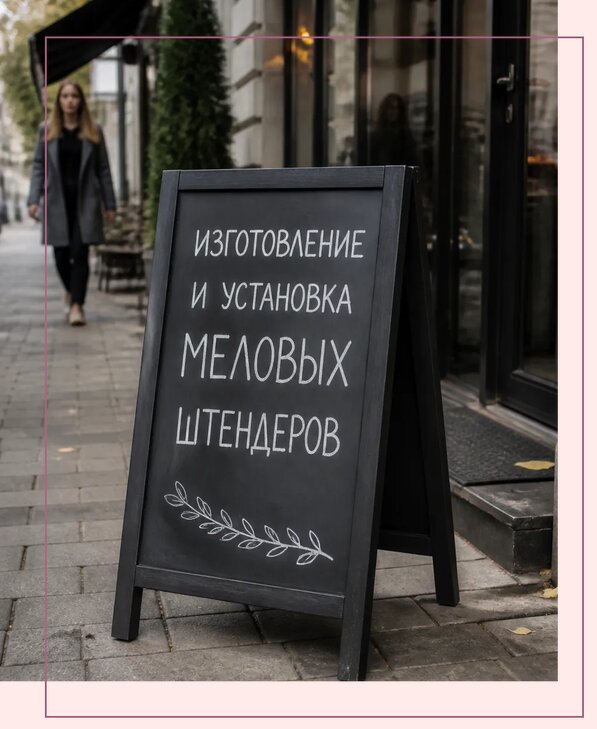 Меловые штендеры в Геленджике по цене от 6756 р. | Аванза-Глн